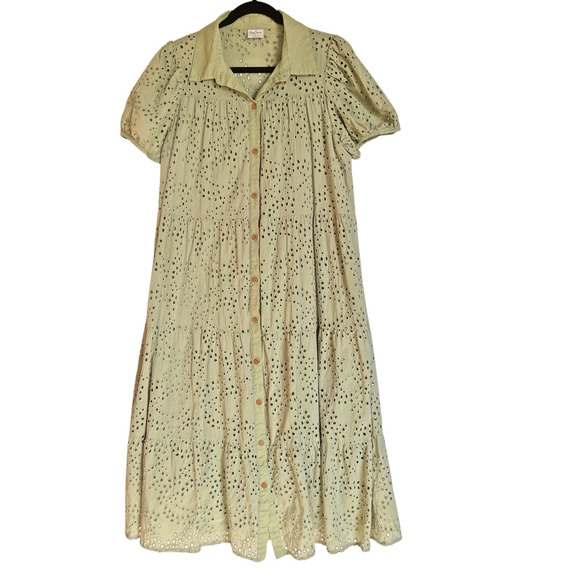 Elegant Cream Midi Dress - Picture 1 of 16